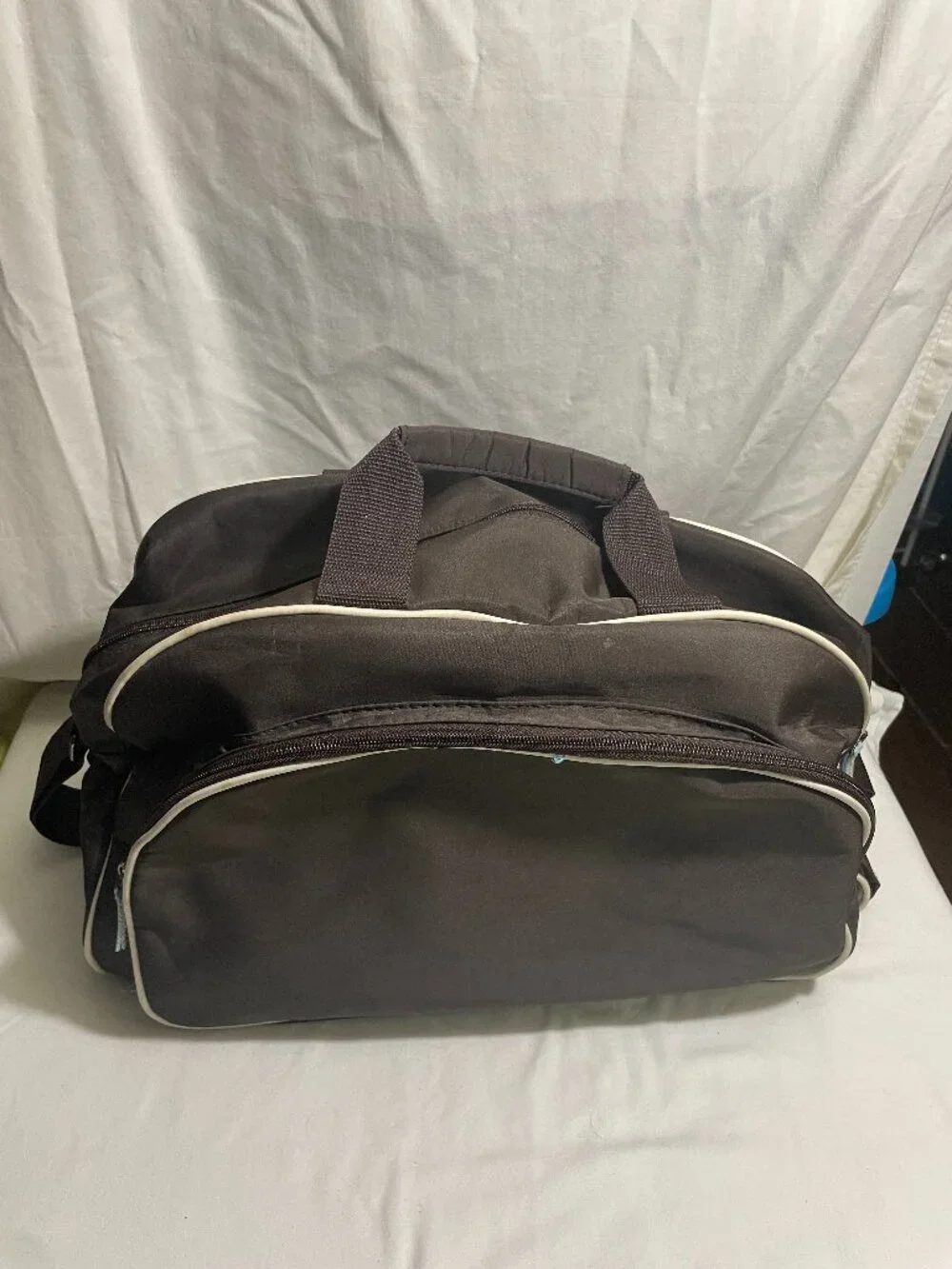 Perry Ellis Brown Overnight Travel Duffle Bag Weekender Carry On Shoulder Tote